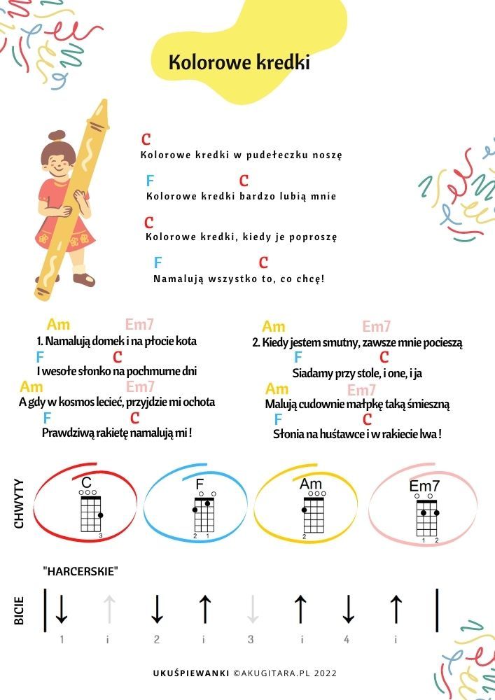 øjeblikkelig tidsskrift Chaiselong Ukuśpiewanki - proste piosenki dla dzieci na ukulele (E-book) 