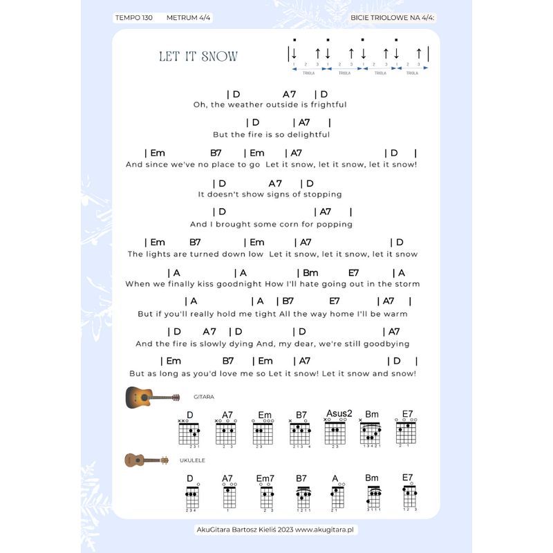AkuKolędy cz.1-4 (Mega Pakiet) - kolędy i piosenki świąteczne w opracowaniu na gitarę i ukulele - obrazek 7