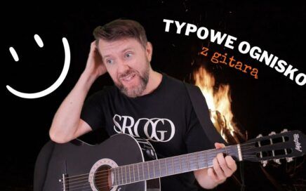 typowe ognisko z gitarą