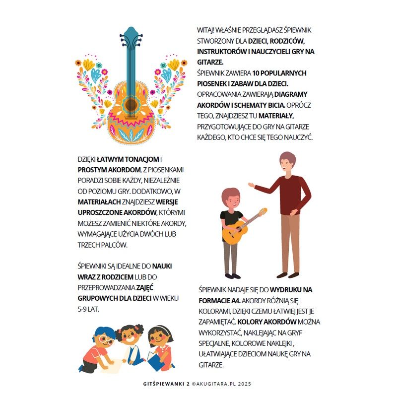 Gitśpiewanki 2 - proste piosenki dla dzieci na gitarę (E-book) - obrazek 2