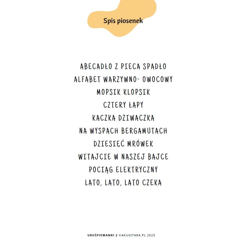 Ukuśpiewanki 2 - proste piosenki dla dzieci na ukulele (E-book) - obrazek 4